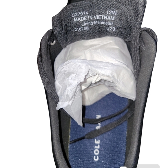 Cole Haan men's Grand Crosscourt Ii Sneaker. Size 12 Black w White Sole. NIB! - Picture 6 of 7